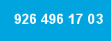 926 496 17 03